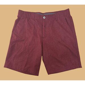 SwissTech Mens Wine Heather Casual Shorts 36